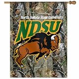 NCAA North Dakota State Bison 27-by-37 inch Vertical Flag, RealTree Camo