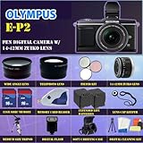 Olympus E-P2 Pen Digital Camera w/ 14-42mm Zuiko Lens (Includes manufacturer's supplied accessories) + SSE Best Value 32GB, Battery, Lens & Tripod Accessories Package