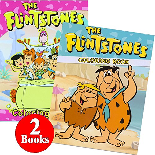 The Flintstones Coloring and Activity Book Set (2 Books ~ 96 Pages)
