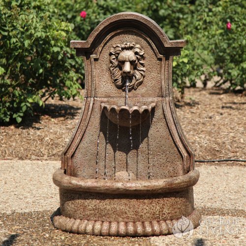 Smart Garden 46201 Lucerne Lions Head Electric Outdoor Fountain On Sale