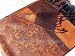 Jacquard Pashmina Paisley Shawl Rust & Ink Blue #AQ