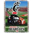 Cincinnati Bearcats NCAA Woven Tapestry Throw (Home Field Advantage) (48x60")"