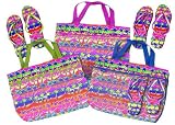 WHOLESALE BEACH BAG & FLIP FLOP SET