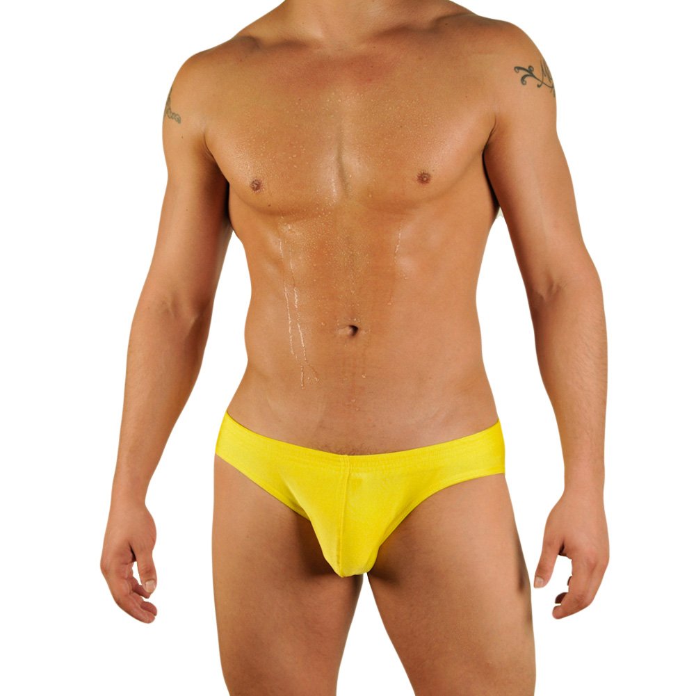 Mens Solid Contour Pouch Bikini Swimsuit By Gary Majdell Sport eBay