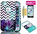 iPhone 5C Case ,OMIU(TM)Hybrid High Impact 3-Piece Fashion Waves Anchor Pattern Hard Back Case Cover For Apple iPhone 5C(Green+White),Sent Screen Protector+Stylus+Cleaning Cloth