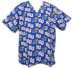 Kansas Jayhawks Scrub Top - NCAA College Athletics