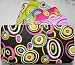 WOMEN'S RETRO CIRCLES FLAT OPERA WALLET CLUTCH PURSE BY DESIGNSK