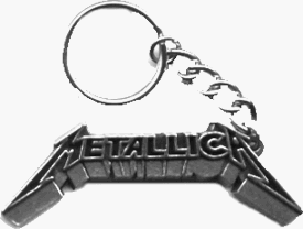 Click here to buy Metallica - Classic Logo - Metal Keychain Keyring Key Ring Key Chain.