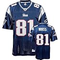 Reebok NFL Replica Jersey New England Patriots Number 81 Randy Moss