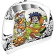 Icon Alliance Full Face Motorcycle Helmet White Shakki Extra Large XL 0101-5595