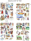 Story & Life of Jesus 13 Bible Stories Felt Figures for Flannel Board- Precut & Ready to Use!