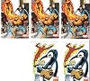 Marvel Heroes Collectible Sticker Lot of 5 Fantastic Four