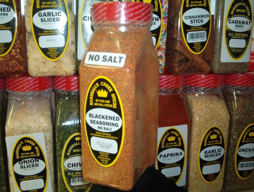 BLACKENING SEASONING NO SALT FRESHLY PACKED IN LARGE JARS, spices, herbs, seasonings by QABC.