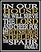 In Our House We Will Serve The Lord And Cheer for The Pittsburgh Steelers Personalized Family Name Christian Print - Perfect Gift, football sports wall art - multiple sizes