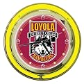Loyola University Neon Clock - 14"
