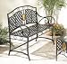 42 Basketweave Bumblebee Plaque Garden and Patio Bench