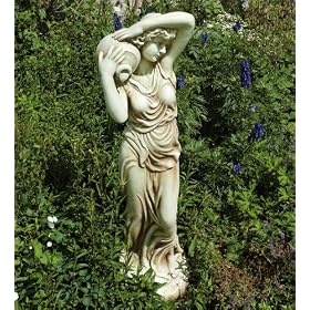Large Garden Sculptures - Lady with Jug Resin Figurine Statue