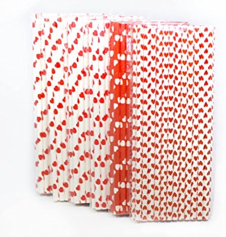 Biodegradable Paper Straws 150 Count in Biodegradable Burlap Bag (Mixed type 1)