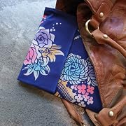 cheero 和風注染iPadケース　(薔薇かんざし) / 本格染め。そのまま拭いて、いつも液晶がくっきり綺麗。洗えて、ほどけて、エコな製品です。