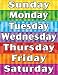 Teacher Created Resources Days of the Week Chart, Multi Color (7608)