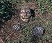 Scary Partially Buried Skeleton Graveyard Prop