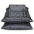 Satin Giraffe Print Sheet Set