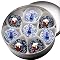 Good Fortunes® Father's Day Dark and White Chocolate-Dipped Oreo's - Tin of 16
