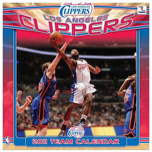 John F. Turner Los Angeles Clippers 2011 Wall Calendar