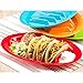 Set of 2 - ChefLand Fiesta Taco Plates / Taco Stand Up Holder *Assorted colors*