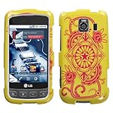 Exotic Yellow Phone Protector Cover for LG LS670 (Optimus S), LG Optimus U