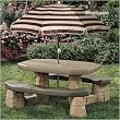 Naturally Playful Picnic Table with Umbrella