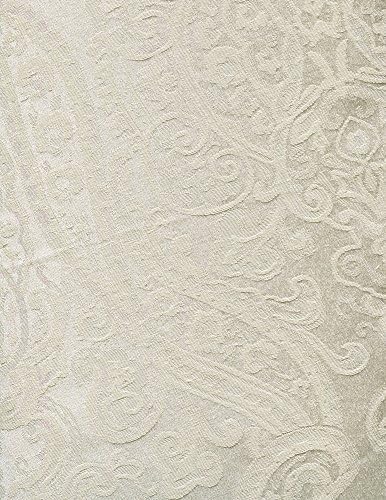 Ralph Lauren Paisley Oblong Tablecloth, Paisley Parchment Ivory, 70 x 104 inches