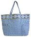 Vera Bradley Super Tote Bag Purse in Riviera Blue