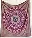 PD Plush Decor Elephant Mandala Tapestries Paisley Hippie Tapestry Indian Traditional Throw Bohemian Wall Hanging Boho Psychedelic Queen Bedspread Beach Throw Wall Art College Dorm