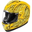 Icon Speedmetal Men's Alliance Sports Bike Motorcycle Helmet - Yellow