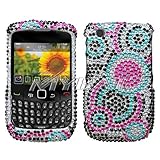 Blackberry Curve 8520/8530/9300 Bubble Diamante Protector Cover Full Rhines ....