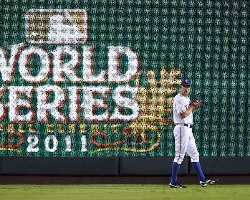 David Murphy, Texas Rangers, World Series Game 3, 10/22/2011