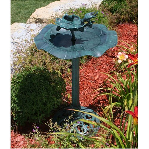 BIRD BATH LEAF DESIGN