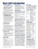 Microsoft Word 2003 Introduction Quick Reference Guide (Cheat Sheet of Instructions, Tips & Shortcuts - Laminated)
