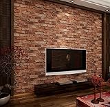 DIY レンガ タイル ブロック赤壁紙 壁用 おしゃれ ブリックパターン ストーン 3D 屋内 ベッドルーム装飾