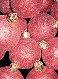 Set of 12 Red Glitter Shatterproof Ball Christmas Ornaments 2.5 #390408