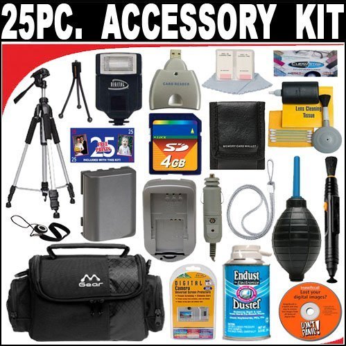 25 PC ULTIMATE SUPER SAVINGS DELUXE DB ROTH ACCESSORY KIT FOR THE PANASONIC LUMIX DMC-FX500 DMC-FX30 DMC-FX33 DMC-FX35 DMC-FX37 DMC-FX55 DIGITAL CAMERAS + BONUS Gift = Waterproof Camera = Great For Kids