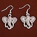 YAZILIND Jewelry Elephant Head Long Nose Ear Wire Hook Dangle Earrings