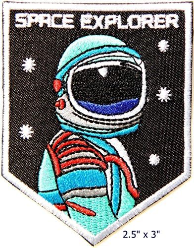 SPACE EXPLORER NASA USA Space Center Logo Flight Jacket T-shirt Uniform Patch