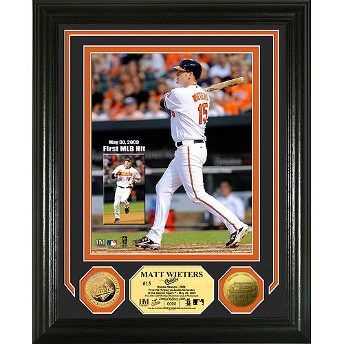 Highland Mint PHOTO2221K Matt Wieters 1st MLB Hit 24KT Gold Coin Photo Mint