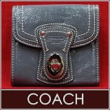 Authentic Legacy Patent French Purse Wallet 42443 Gray