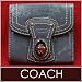 Authentic Coach Legacy Patent French Purse Wallet Gray- 42443