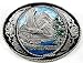 Washington State Enamel Pewter Belt Buckle