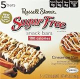 Russell Stover Sugar Free Cinnamon Bun Snack Bars (Formerly Called Cereal Bars) (5 Per Box)