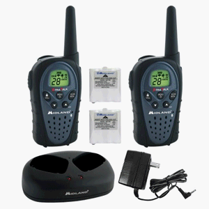 MIDLAND LXT460VP3 28 CHAN 24 MILE W  BATTERIES CHARGER by MIDLAND RADIO